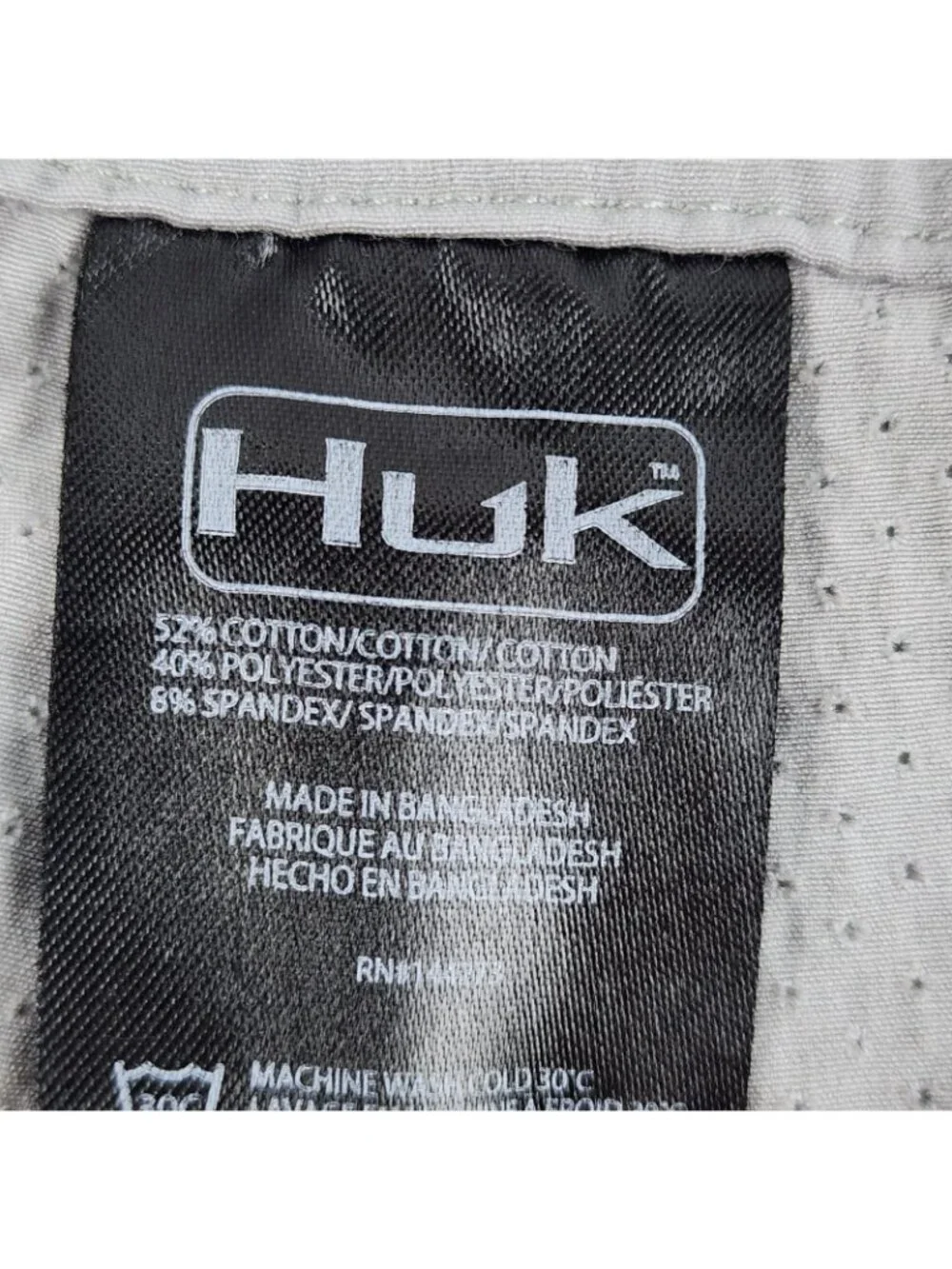 Huk Shorts Men XXL Gray Fishing Performance Short (38x10)